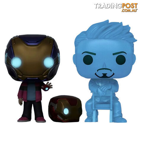 Avengers Endgame: Morgan with Helmet & Hologram Tony Stark Glow in the Dark Funko POP! Vinyl - Funko - Merch Pop Vinyls GTIN/EAN/UPC: 889698543279