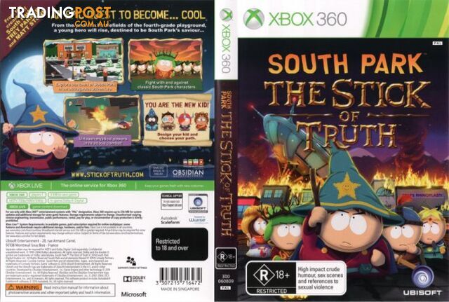 South Park: The Stick of Truth [Pre-Owned] (Xbox 360) - THQ - P/O Xbox 360 Software GTIN/EAN/UPC: 3307215716472 - photo 2 of 7