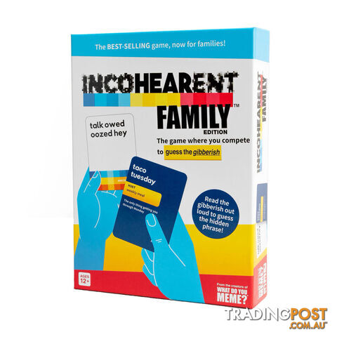 Incohearent Family Edition Card Game - What Do You Meme LLC - Tabletop Board Game GTIN/EAN/UPC: 810816030968