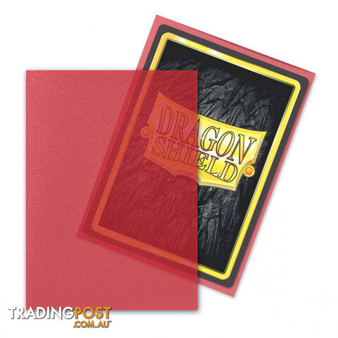Dragon Shield Ignicip Matte Clear Red Semitransparent Sleeves 100 Pack - Arcane Tinmen Aps - Tabletop Trading Cards Accessory GTIN/EAN/UPC: 5706569110437 - photo 2 of 2