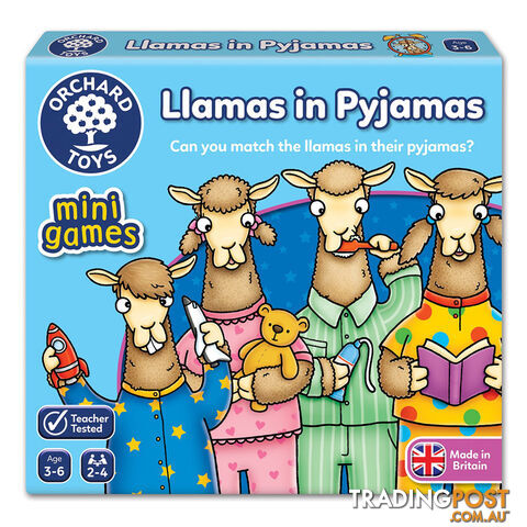 Llamas in Pyjamas Card Game - Orchard Toys - Toys Games & Puzzles GTIN/EAN/UPC: 5011863102515
