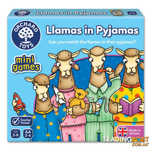 Llamas in Pyjamas Card Game - Orchard Toys - Toys Games & Puzzles GTIN/EAN/UPC: 5011863102515