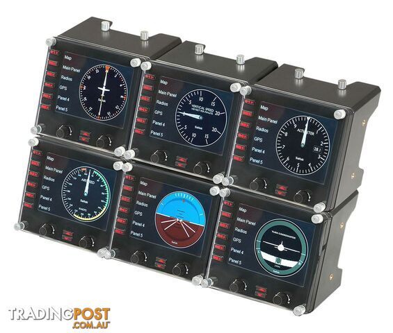 Logitech Pro Flight Instrument Panel 12-pack Bundle - Logitech - PC Accessory GTIN/EAN/UPC: 021165107014 - photo 2 of 7