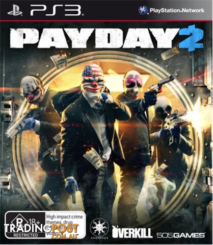 Payday 2 [Pre-Owned] (PS3) - 505 Games - Retro P/O PS3 Software GTIN/EAN/UPC: 8023171032375