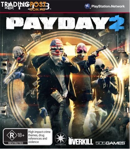 Payday 2 [Pre-Owned] (PS3) - 505 Games - Retro P/O PS3 Software GTIN/EAN/UPC: 8023171032375