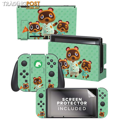 Controller Gear Animal Crossing Tom Nook Switch Skin & Screen Protector Set - Controller Gear - Switch Accessory GTIN/EAN/UPC: 810032802073 - photo 2 of 3