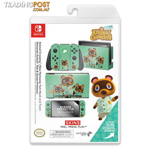 Controller Gear Animal Crossing Tom Nook Switch Skin & Screen Protector Set - Controller Gear - Switch Accessory GTIN/EAN/UPC: 810032802073