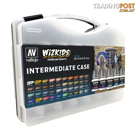 Wizkids Premium Paint Set By Vallejo: Intermediate Case - Acrylicos Vallejo S.L. - Tabletop Miniatures GTIN/EAN/UPC: 8429551802611