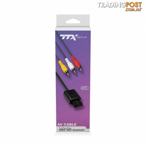 TTX AV Cable for Nintendo SNES, N64 and Gamecube - TTX Tech - Multiplatform GTIN/EAN/UPC: 849172012424