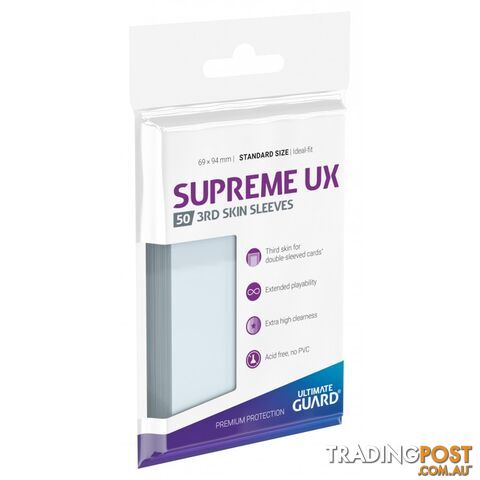 Ultimate Guard Supreme UX 3RD Skin Sleeves - Ultimate Guard - Tabletop Trading Cards Accessory GTIN/EAN/UPC: 4056133017022