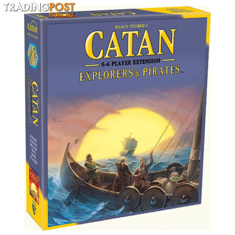 Catan: Explorers & Pirates 5-6 Player Extension Board Game - Mayfair Games - Tabletop Board Game GTIN/EAN/UPC: 029877030767