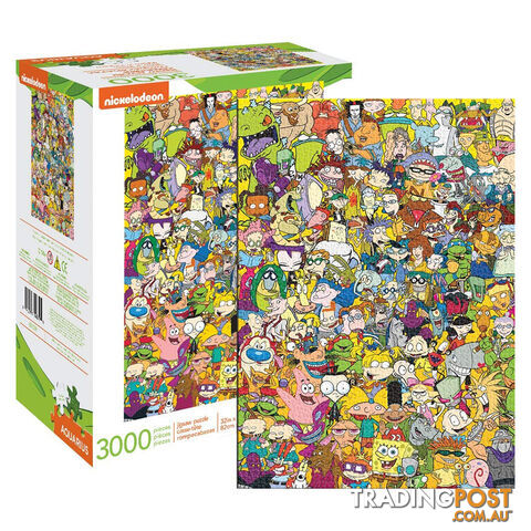 Aquarius Nickelodeon Cast 3000 Piece Jigsaw Puzzle - Aquarius - Tabletop Jigsaw Puzzle GTIN/EAN/UPC: 840391140790