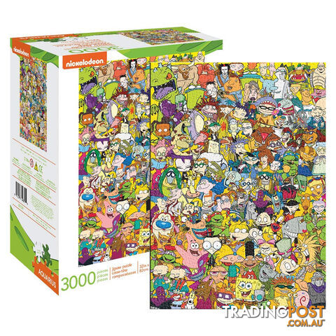 Aquarius Nickelodeon Cast 3000 Piece Jigsaw Puzzle - Aquarius - Tabletop Jigsaw Puzzle GTIN/EAN/UPC: 840391140790
