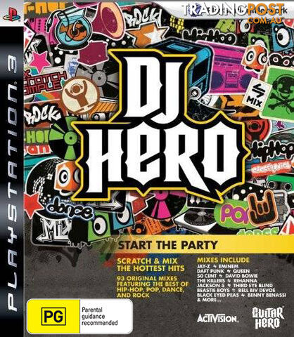 DJ Hero [Pre-Owned] (PS3) - Activision XPS3DJHEROGO - Retro P/O PS3 Software
