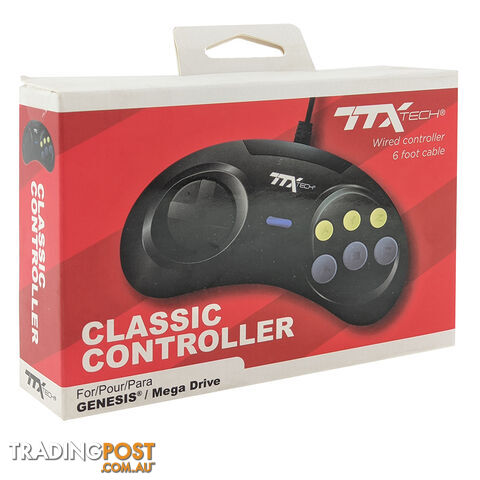 TTX SEGA Mega Drive (Genesis) 6 Button Wired Controller - TTX Tech - Retro Mega Drive Accessory GTIN/EAN/UPC: 849172011328