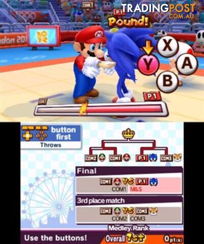 Mario & Sonic at the London 2012 Olympic Games [Pre-Owned] (3DS) - SEGA - P/O 2DS/3DS Software GTIN/EAN/UPC: 5055277013814 - photo 2 of 5