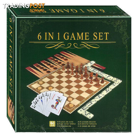 6 In 1 Game Set Board Game - Jedko Games - Tabletop Board Game GTIN/EAN/UPC: 6940483909176