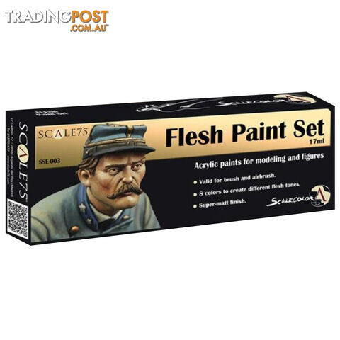 Scale75 Scalecolor Flesh Acrylic Paint Set for Miniatures - Scale75 - Tabletop Miniatures GTIN/EAN/UPC: 8412548222554