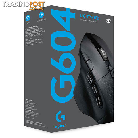 Logitech G604 Lightspeed Wireless Gaming Mouse - Logitech - PC Accessory GTIN/EAN/UPC: 097855149459 - photo 4 of 4