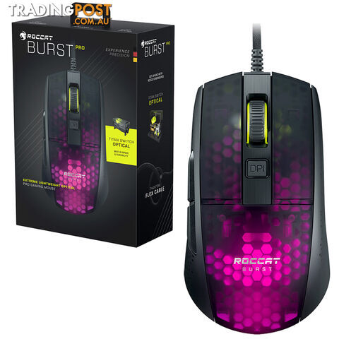 Roccat Burst Pro Extreme Lightweight Optical Pro Gaming Mouse (Black) - Roccat - PC Accessory GTIN/EAN/UPC: 731855507450