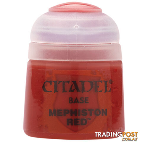Citadel 12ml Base Paint (Mephiston Red) - Games Workshop - Tabletop Miniatures GTIN/EAN/UPC: 5011921026203