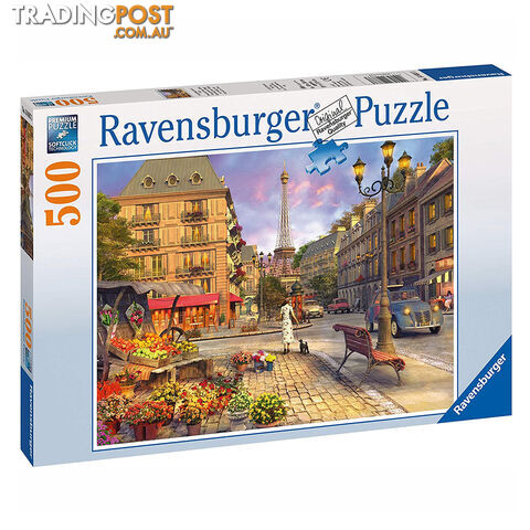 Ravensburger A Walk Through Paris 500 Piece Jigsaw Puzzle - Ravensburger - Tabletop Jigsaw Puzzle GTIN/EAN/UPC: 4005556146833