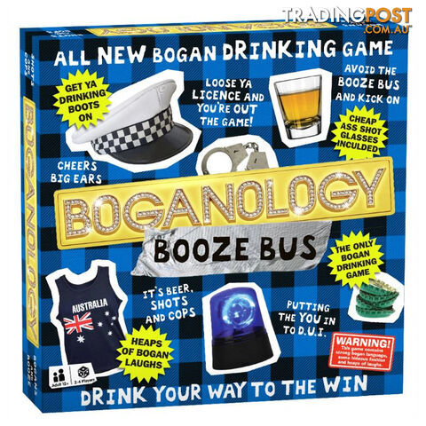 Boganology Booze Bus Board Game - The Fantastic Factory - Tabletop Board Game GTIN/EAN/UPC: 9339111010761