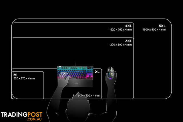 Steelseries QCK Prism Cloth RGB Mouse Pad (Extra Large) - Steelseries - PC Accessory GTIN/EAN/UPC: 5707119036818 - photo 5 of 7