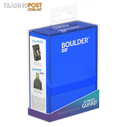 Ultimate Guard Boulder 40+ Standard Size Deck Case (Sapphire) - Ultimate Guard - Tabletop Trading Cards Accessory GTIN/EAN/UPC: 4056133017688