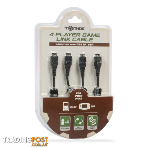 Tomee 4 Player Link Cable For GBA SP & GBA - Tomee - Retro Game Boy/GBA GTIN/EAN/UPC: 813048014362