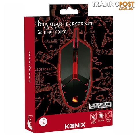 Konix Drakkar Berserker Gaming Mouse - Konix - PC Accessory GTIN/EAN/UPC: 3328170269858