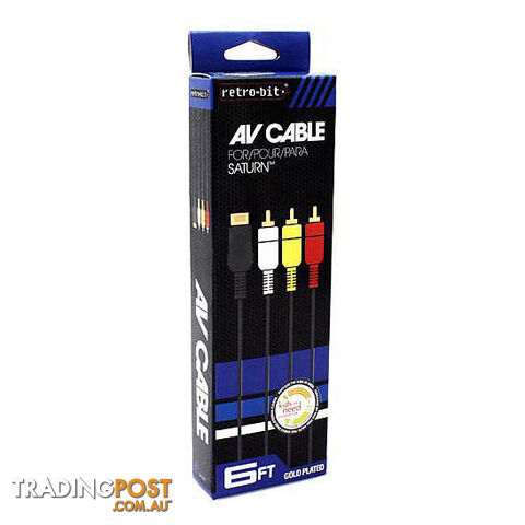 Retro-bit AV Cable for Sega Saturn - Retro-bit - Retro Saturn GTIN/EAN/UPC: 812820014477 - photo 1 of 1