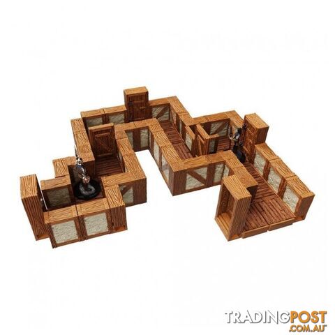 Warlock Tiles: Town & Village 1 Inch Straight Walls Expansion Set - WizKids - Tabletop Role Playing Game GTIN/EAN/UPC: 634482165317