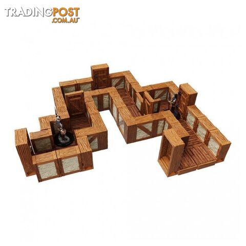 Warlock Tiles: Town & Village 1 Inch Straight Walls Expansion Set - WizKids - Tabletop Role Playing Game GTIN/EAN/UPC: 634482165317