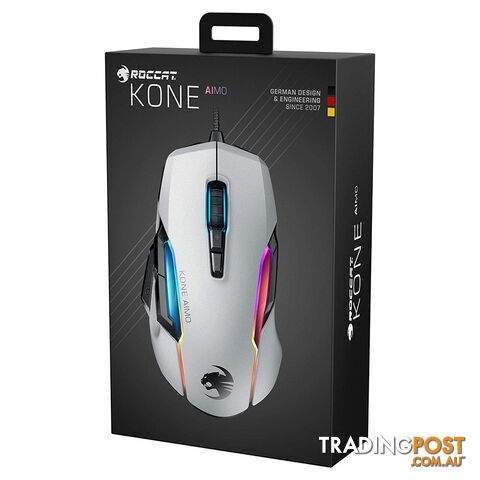 Roccat Kone AIMO Remastered White RGB Gaming Mouse - Roccat - PC Accessory GTIN/EAN/UPC: 4250288175778 - photo 5 of 5