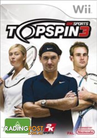 Top Spin 3 [Pre-Owned] (Wii) - 2K Sports - P/O Wii Software GTIN/EAN/UPC: 5026555042383