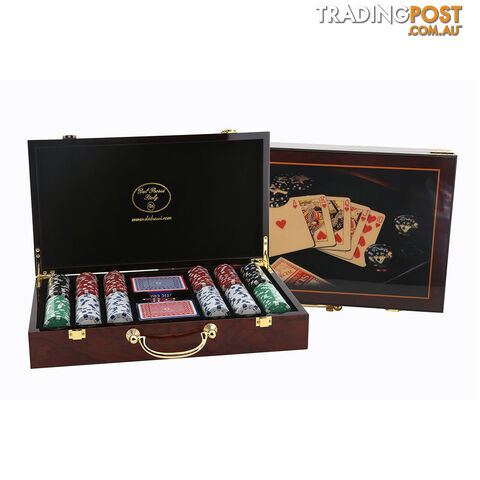Dal Rossi Las Vegas Poker Set with Wooden Case - Dal Rossi Italy - Tabletop Board Game GTIN/EAN/UPC: 9331863002728