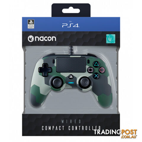 Nacon Camo Green Wired Compact Controller for PlayStation 4 - Nacon - PS4 Accessory GTIN/EAN/UPC: 3499550382556