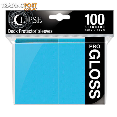 Ultra Pro Eclipse Gloss Deck Protectors 100 Pack (Sky Blue) - Ultra Pro - Tabletop Trading Cards Accessory GTIN/EAN/UPC: 074427156039