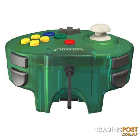 Retro-Bit Tribute64 Forest Green Wired Controller for PC - Retro-bit - PC Accessory GTIN/EAN/UPC: 849172010796 - photo 4 of 8