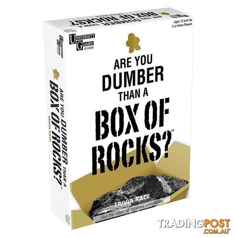 Are you Dumber than a Box of Rocks Trivia Game - UGames - Tabletop Board Game GTIN/EAN/UPC: 794764014099