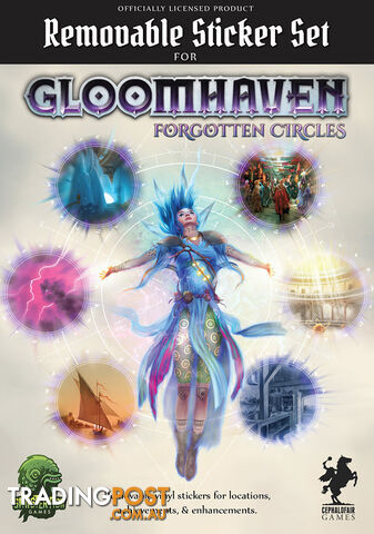 Gloomhaven Forgotten Circles Removable Sticker Set - Sinister Fish Games - Tabletop Board Game GTIN/EAN/UPC: 604565193629