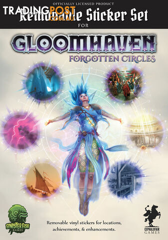 Gloomhaven Forgotten Circles Removable Sticker Set - Sinister Fish Games - Tabletop Board Game GTIN/EAN/UPC: 604565193629