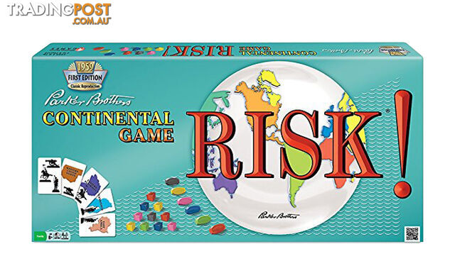 Risk! 1959 First Edition Classic Board Game - Hasbro Gaming - Tabletop Board Game GTIN/EAN/UPC: 714043011212