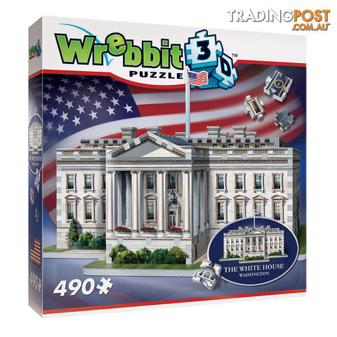 Wrebbit 3D The White House 490 Piece Jigsaw Puzzle - Wrebbit Puzzles - Tabletop Puzzle Game GTIN/EAN/UPC: 665541010071