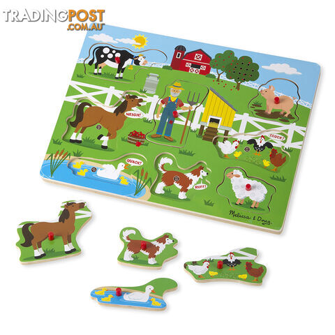 Melissa & Doug Old MacDonalds 8 Piece Sound Jigsaw Puzzle - Melissa & Doug - Toys Games & Puzzles GTIN/EAN/UPC: 000772007382 - photo 2 of 2