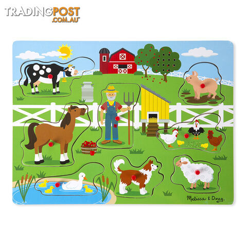 Melissa & Doug Old MacDonalds 8 Piece Sound Jigsaw Puzzle - Melissa & Doug - Toys Games & Puzzles GTIN/EAN/UPC: 000772007382