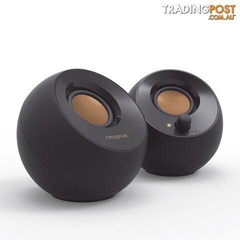 Creative Pebble 2.0 Modern USB Desktop Speakers (Black) - Creative Technology...
