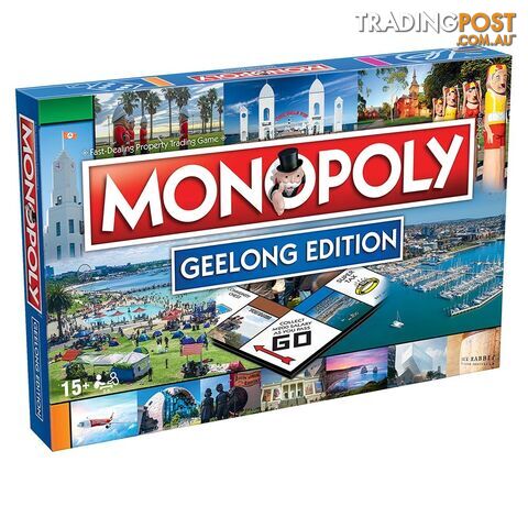Monopoly: Geelong Edition Board Game - Hasbro Gaming - Tabletop Board Game GTIN/EAN/UPC: 5053410004033