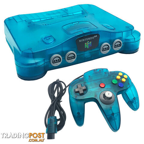 Nintendo 64 Ice Blue Console [Pre-Owned] - Nintendo N64CONSOLEIB - Retro N64 Console